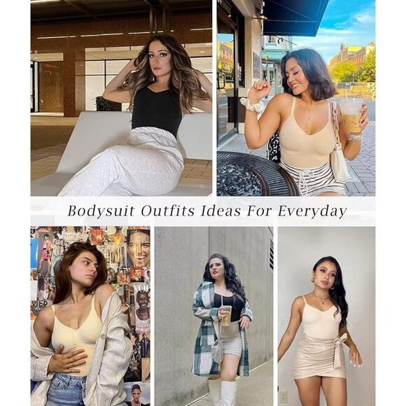 Women's Shapewear Bodysuit Tummy Control Shaper Seamless Sculpting slimming Nude - Picture 3 of 6